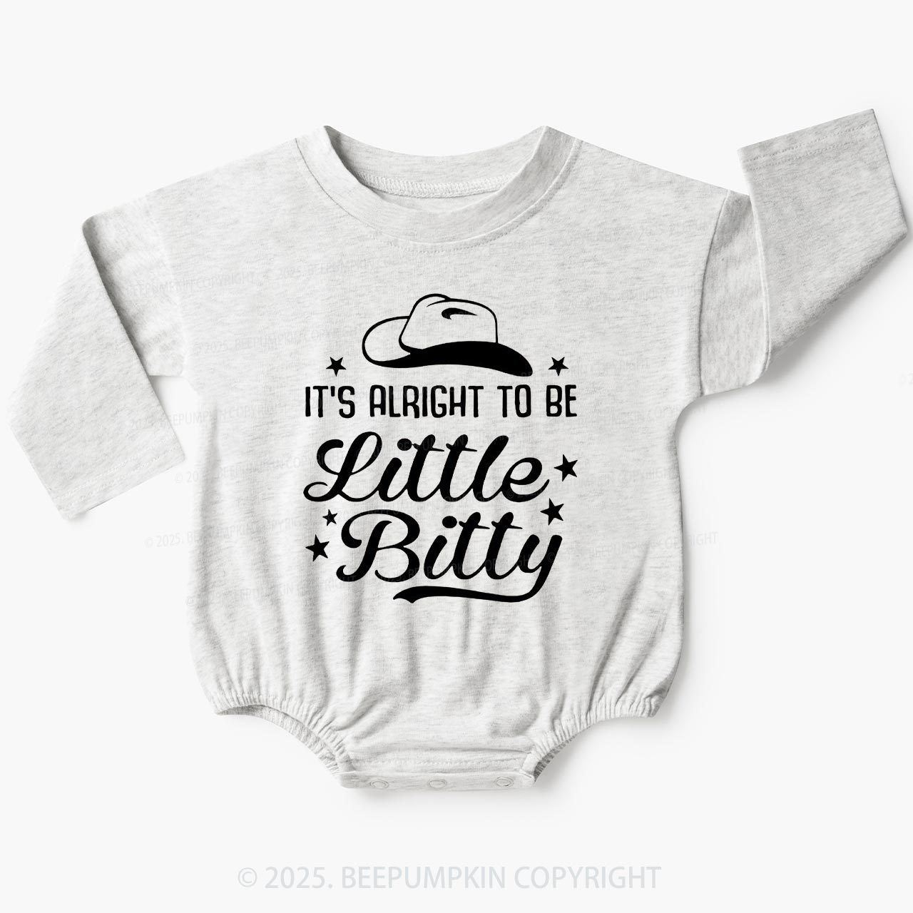 It's Alright To Be Little Bittty Baby Bubble Romper Beepumpkin