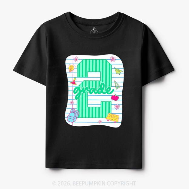 Striped Pre-k First Second Third Fourth Grade Toddler&Kid's Tees