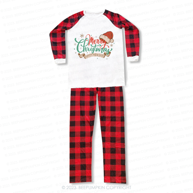 Christmas Happy New Year Family Matching Pajamas Beepumpkin