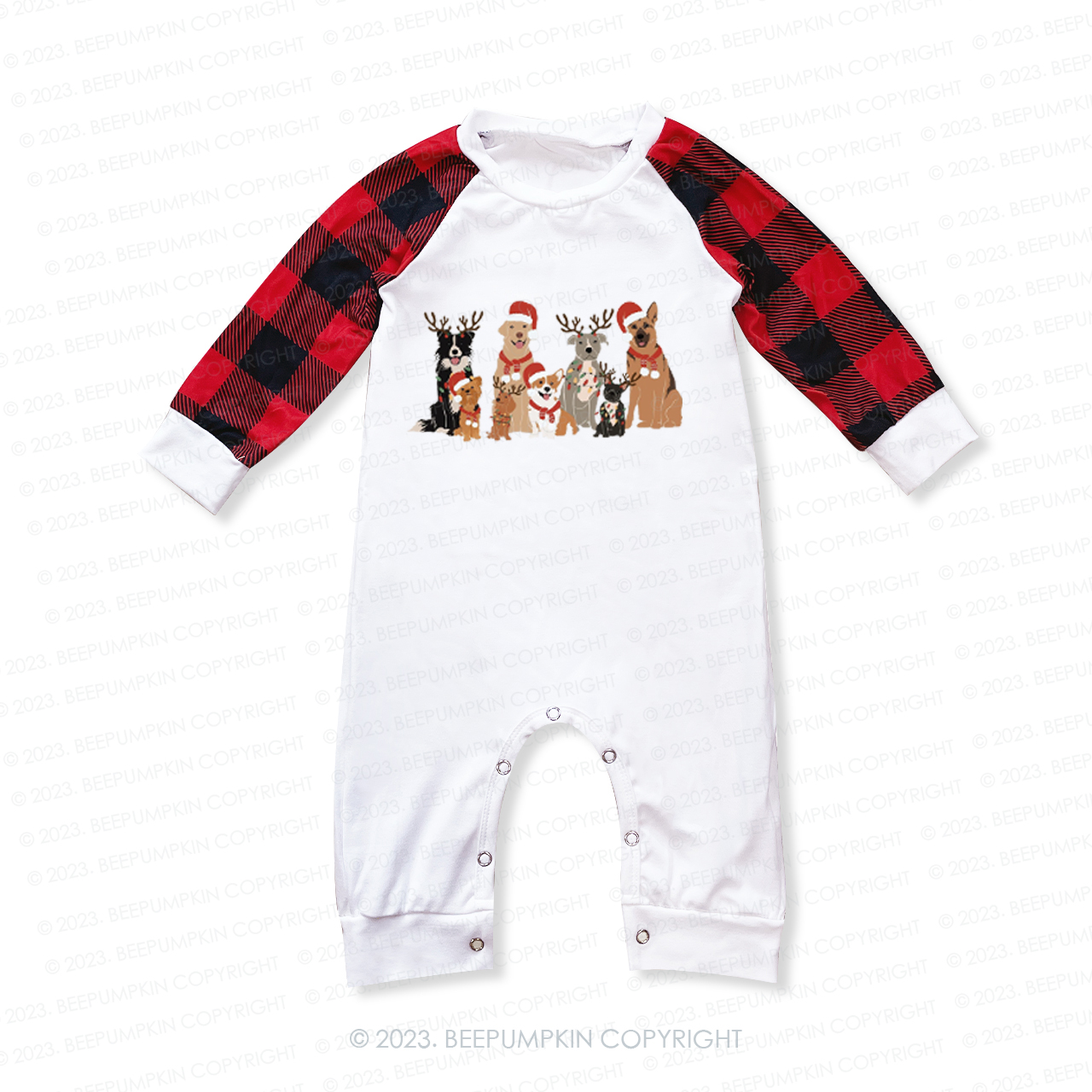 Happy Christmas Life for Dogs Family Matching Pajamas Beepumpkin
