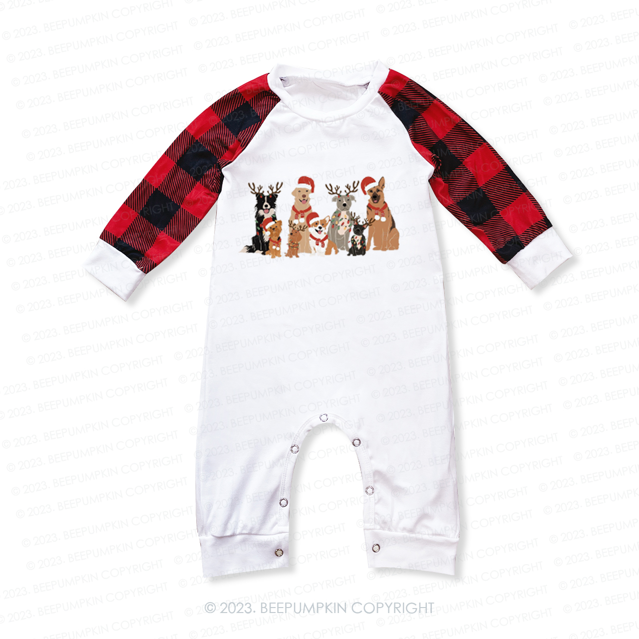 Happy Christmas Life for Dogs Family Matching Pajamas Beepumpkin