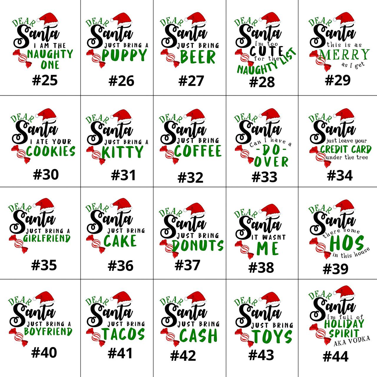 Personalized Dear Santa Life is Full of Surprises Matching Tees Beepumpkin