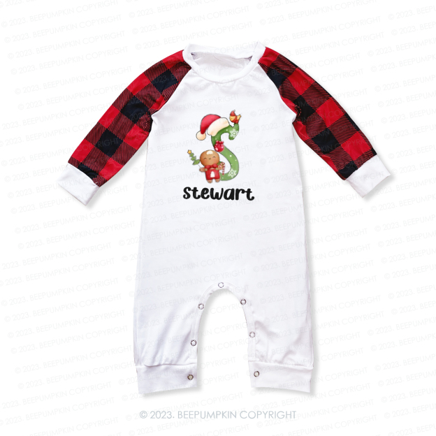 Personalized Happy Life of Cute Christmas Dolls Matching Family Pajamas