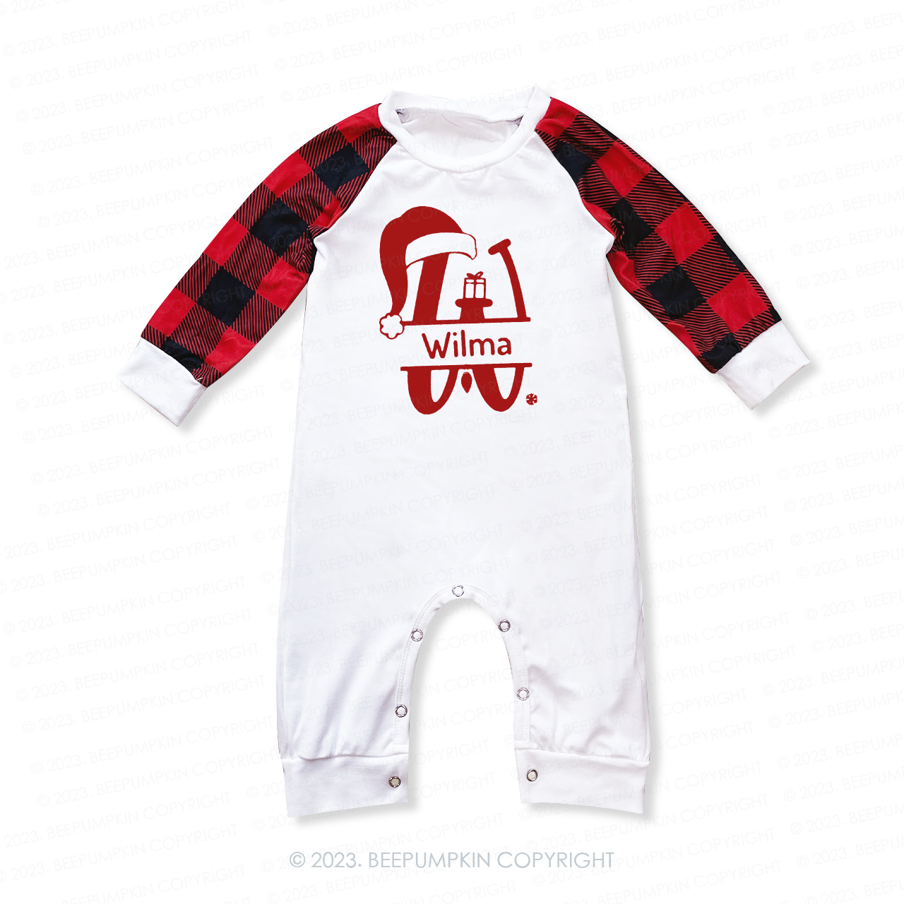 Personalized Monogrammed Family Christmas Pajamas With Name