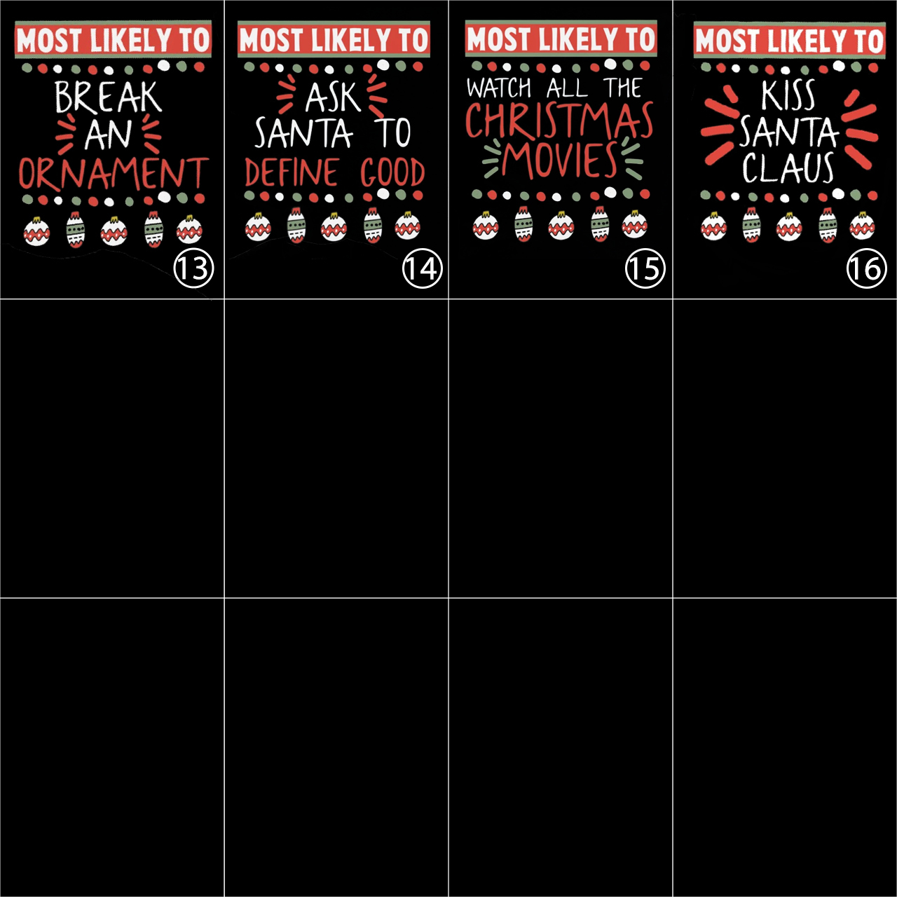 Christmas Most Likely to Under Neon Lights Matching Pajamas