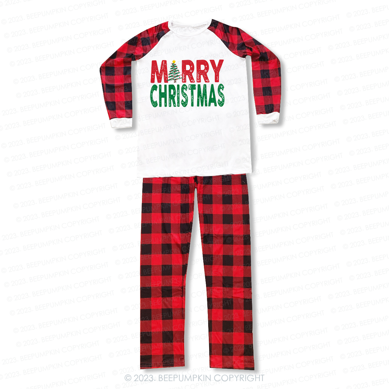 Classic Merry Christmas Family Matching Pajamas