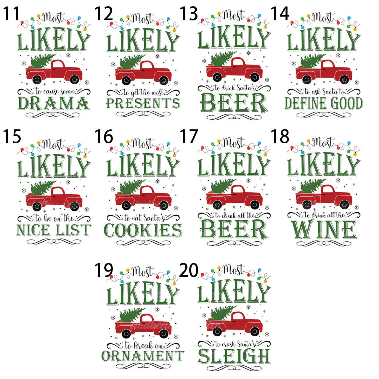 Personalized Most Likely To Shop Family Matching Pajamas