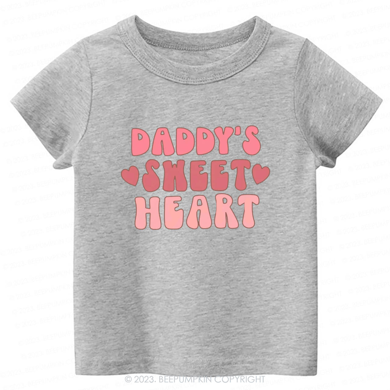 Daddy's Sweet Heart Natural -Toddler Tees