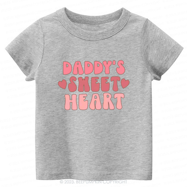 Daddy's Sweet Heart Natural -Toddler Tees