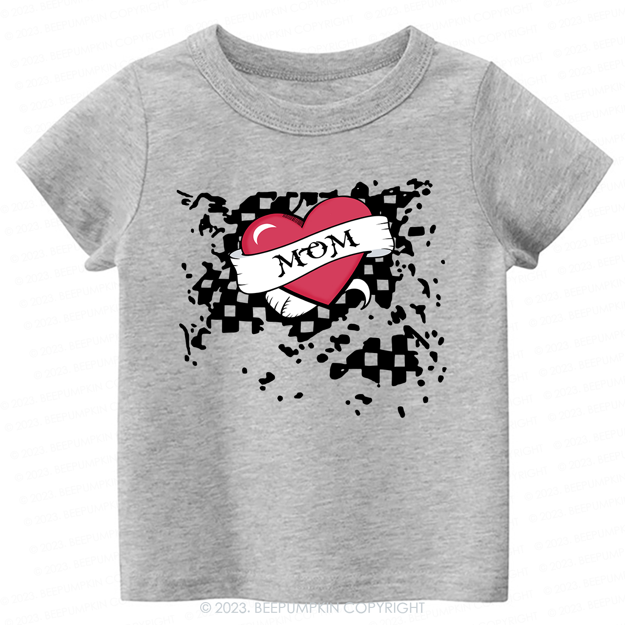 Mom Heart Trucker Tees For Toddler&Kids Valentines Day
