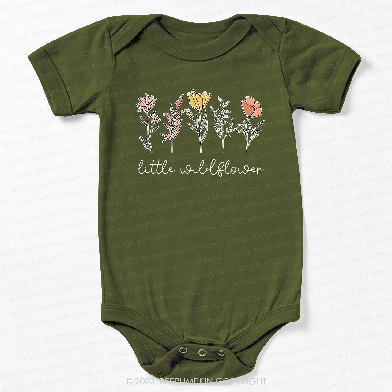 Little Wildflower Boho Bodysuit For Baby