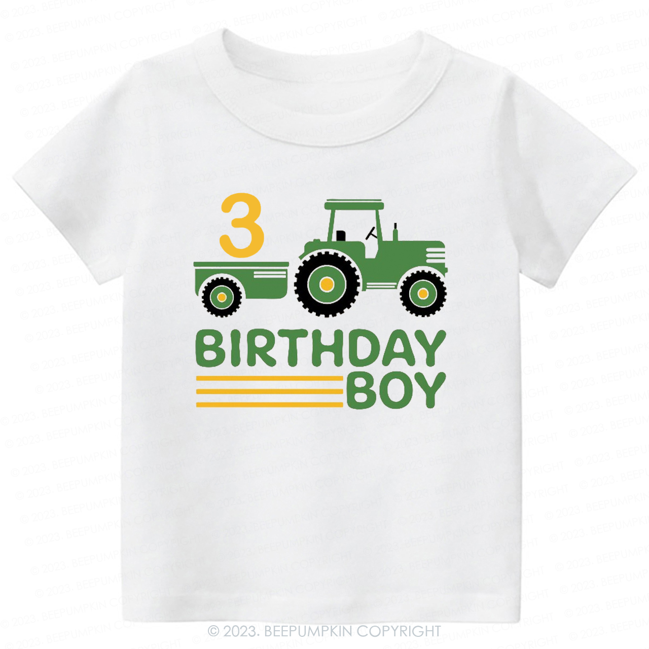 Boy Birthday Tractor -Toddler Tees