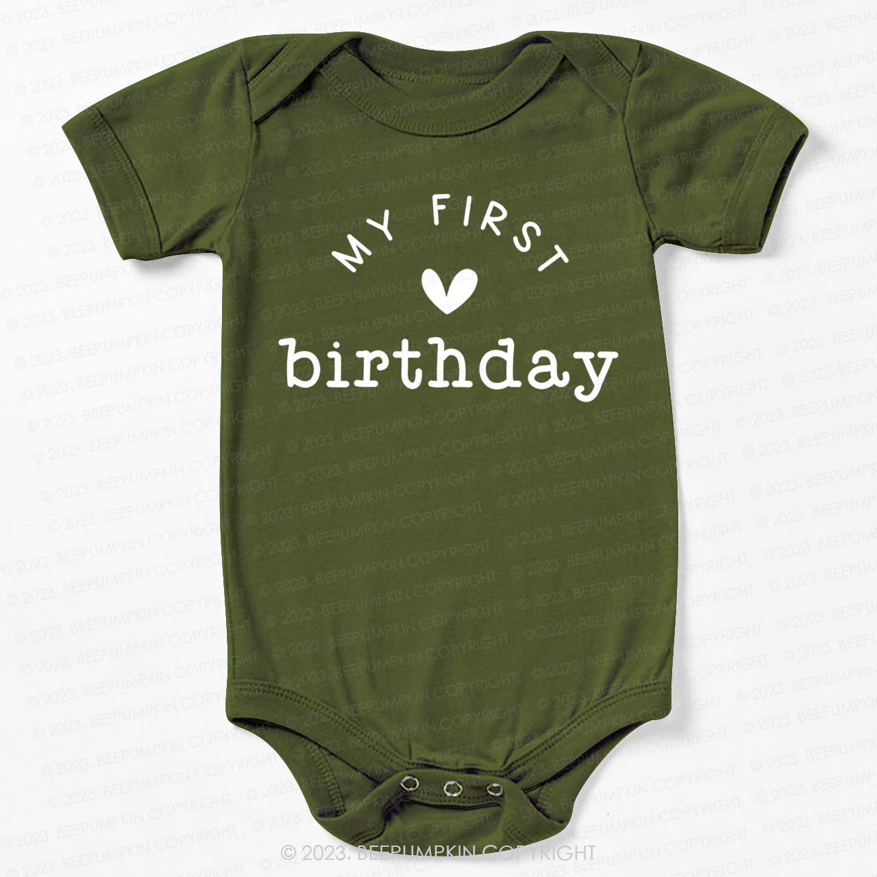 My First Birthday Bodysuit For Baby