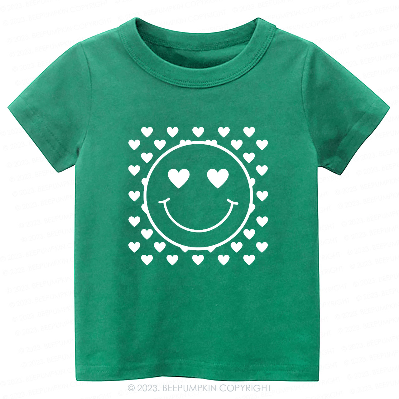 Love Smile Face Valentines Day Kids Tees