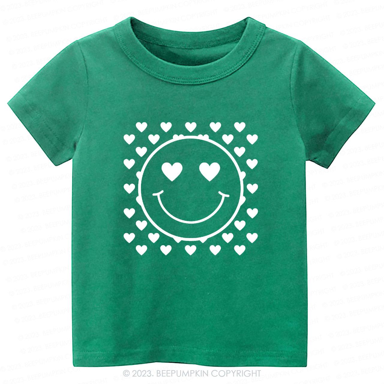 Love Smile Face Valentines Day Kids Tees