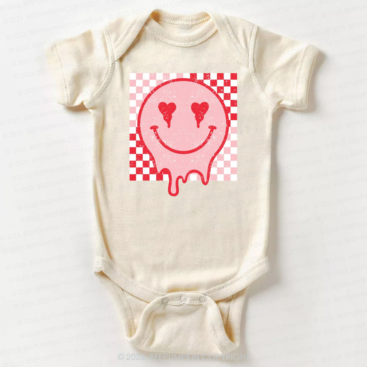 Melt Face Valentine's Day Bodysuit For Baby