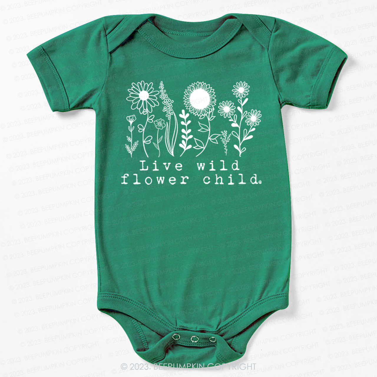 Live Wild Flower Bodysuit For Baby