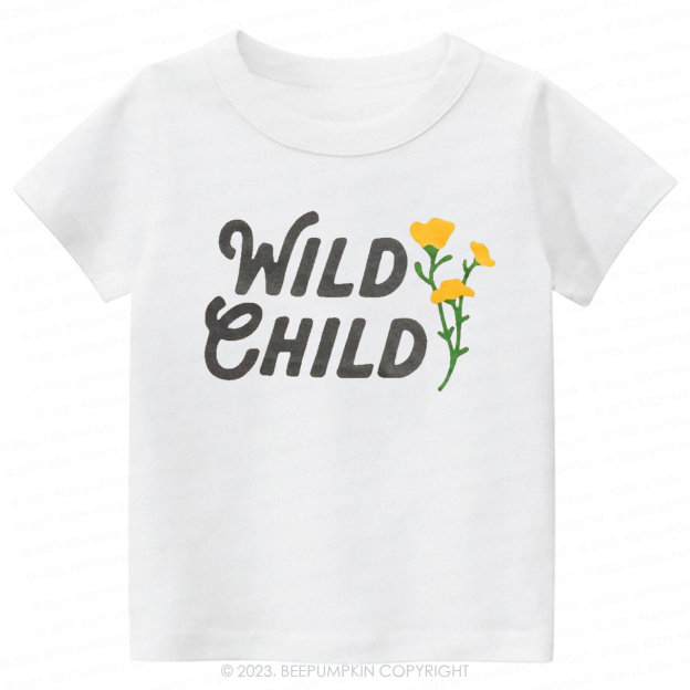 Wild Child Yellow Flowers -Toddler Tees