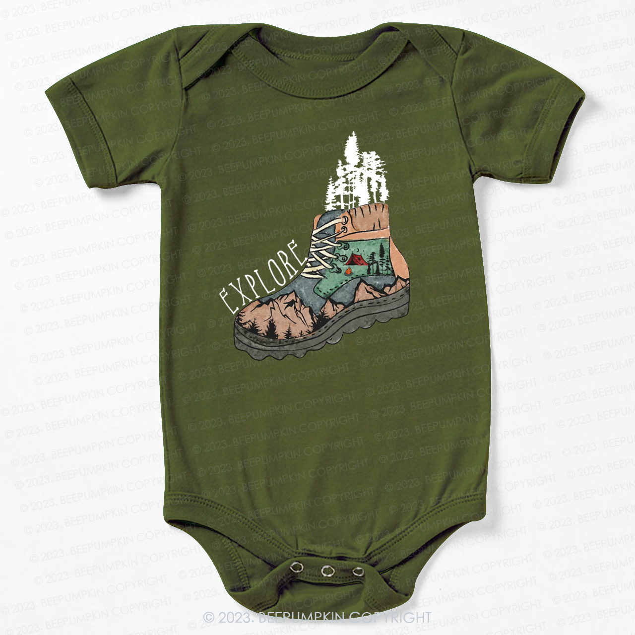 Adventure Explore Hiking Outdoors Bodysuit For Baby