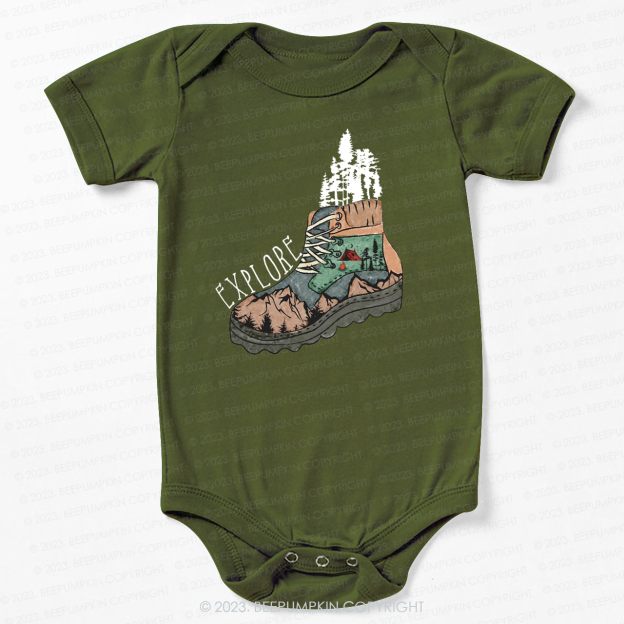 Adventure Explore Hiking Outdoors Bodysuit For Baby