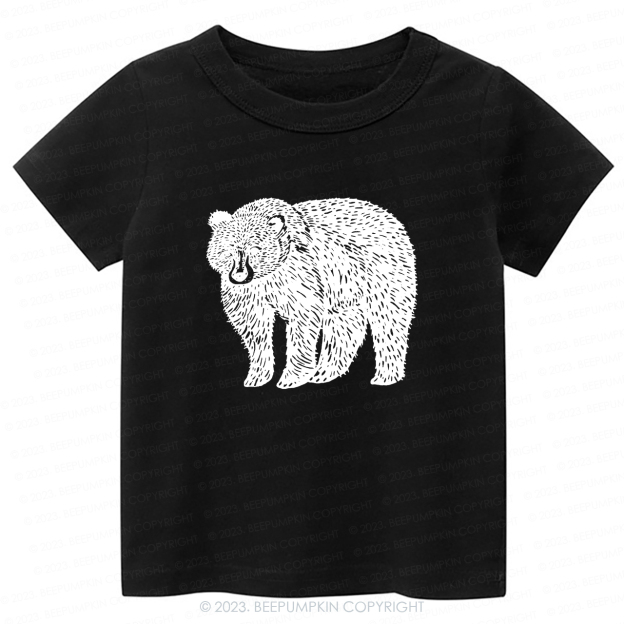 Organic Animal Bear -Toddler Tees