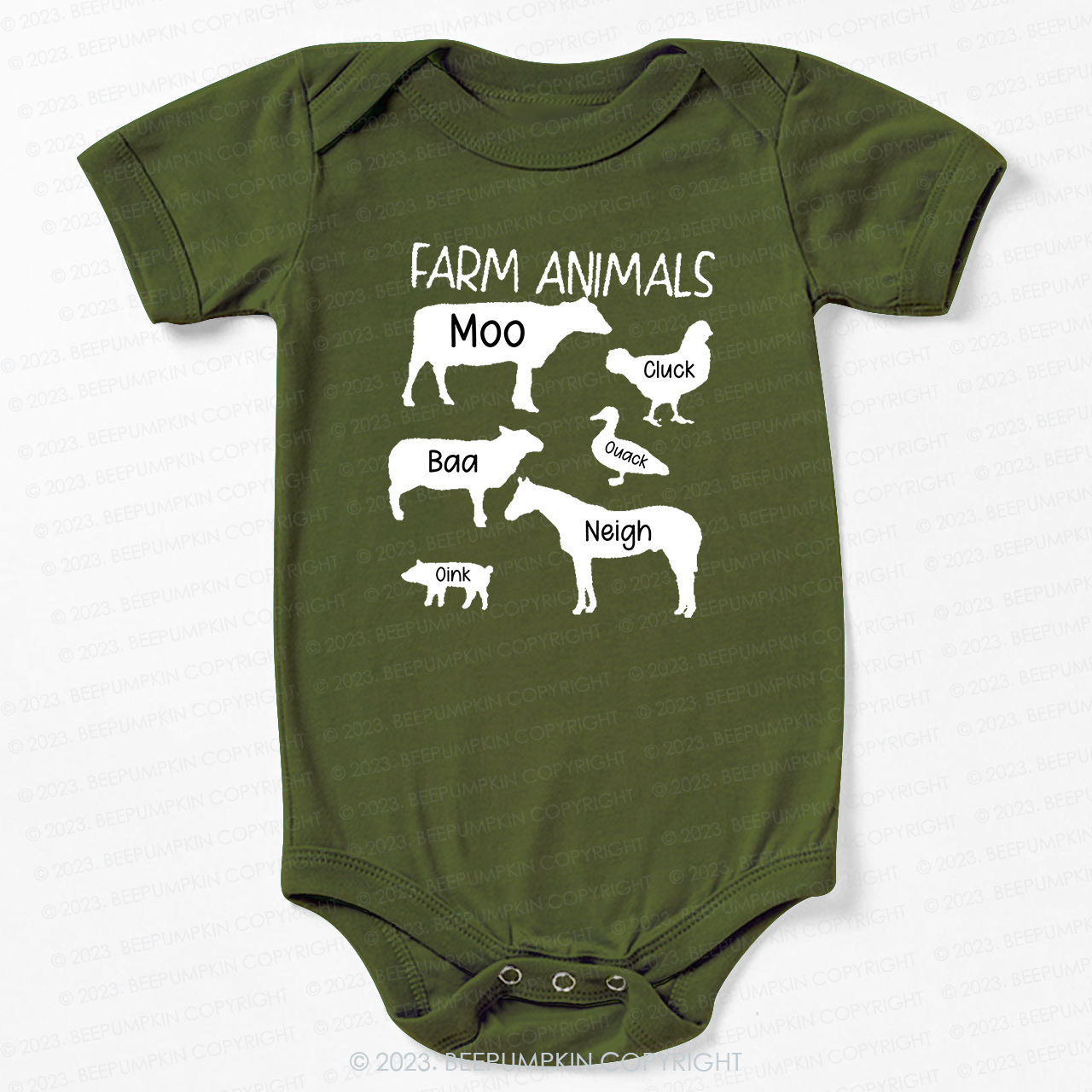 Funny Farm Animal Sounds Bodysuit For Baby