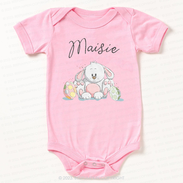 Easter Bunny And Eggs Bodysuit For Baby
