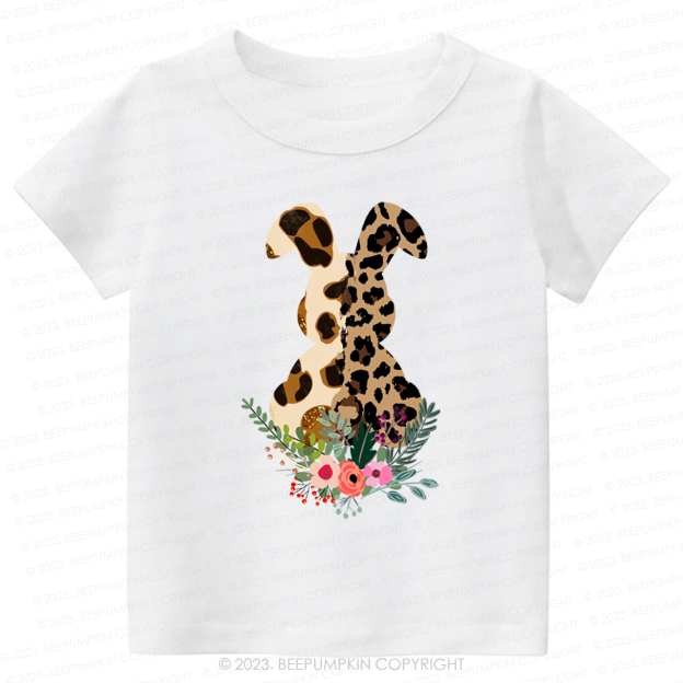 Leopard Bunny Easter-Toddler Tees
