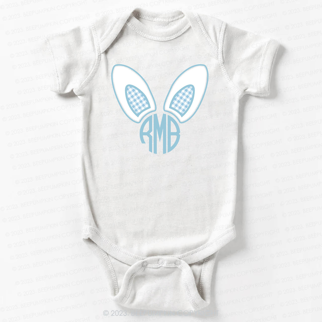Monogrammed Bunny Easter Bodysuit For Baby