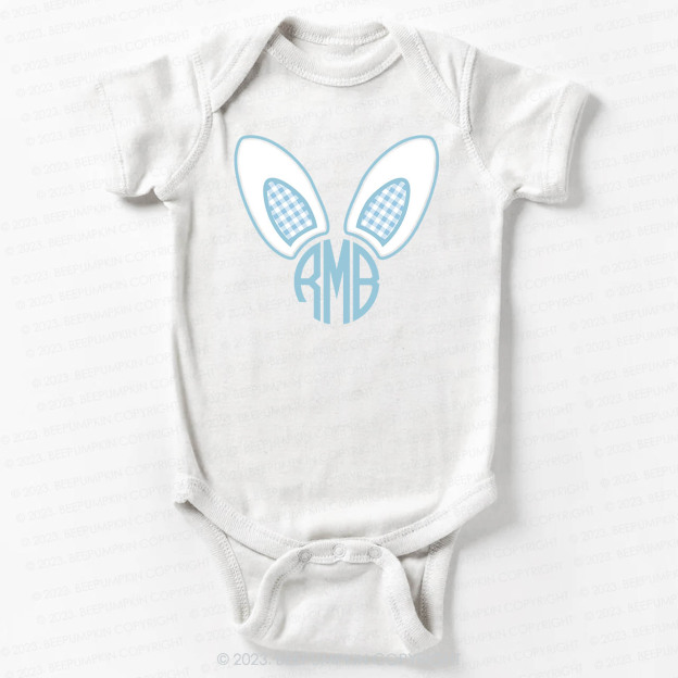 Monogrammed Bunny Easter Bodysuit For Baby