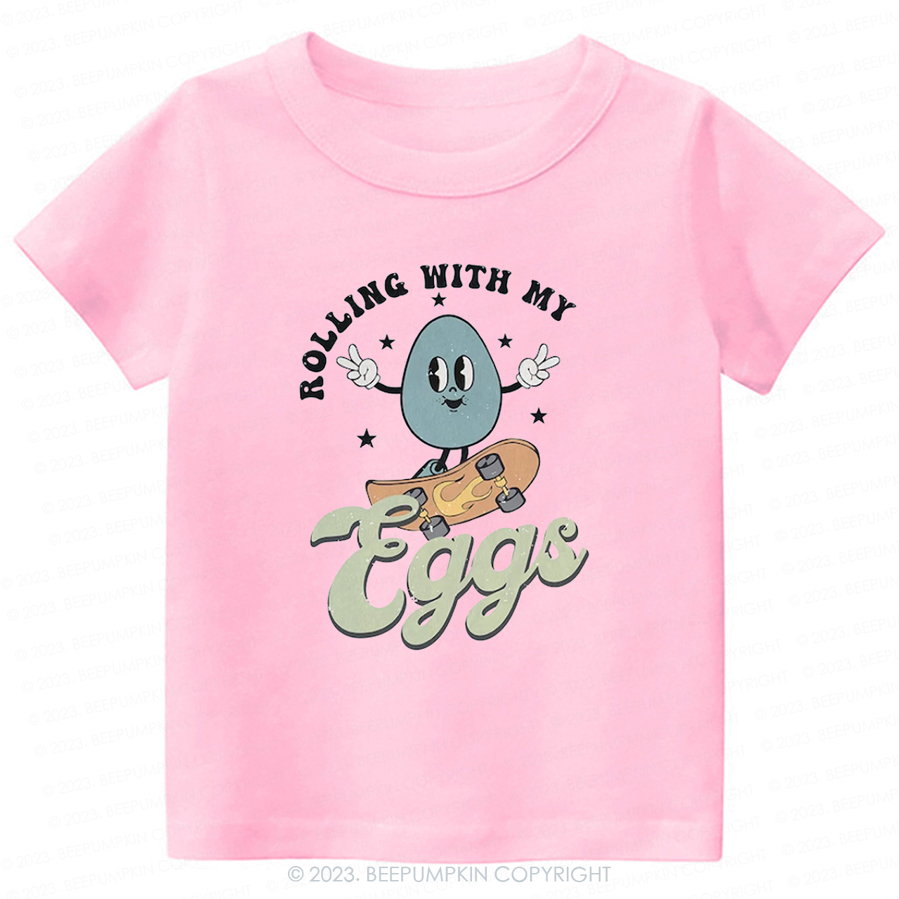 Rolling with My Eggs -Toddler Tees