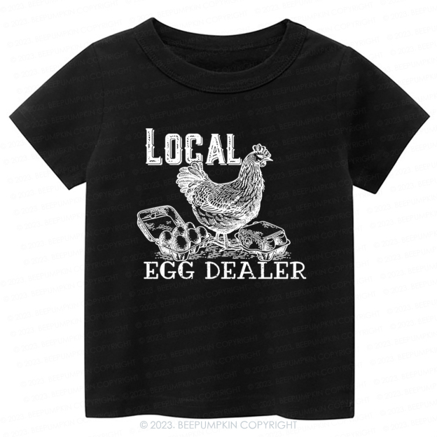 Local Egg Dealer Kids Retro -Toddler Tees