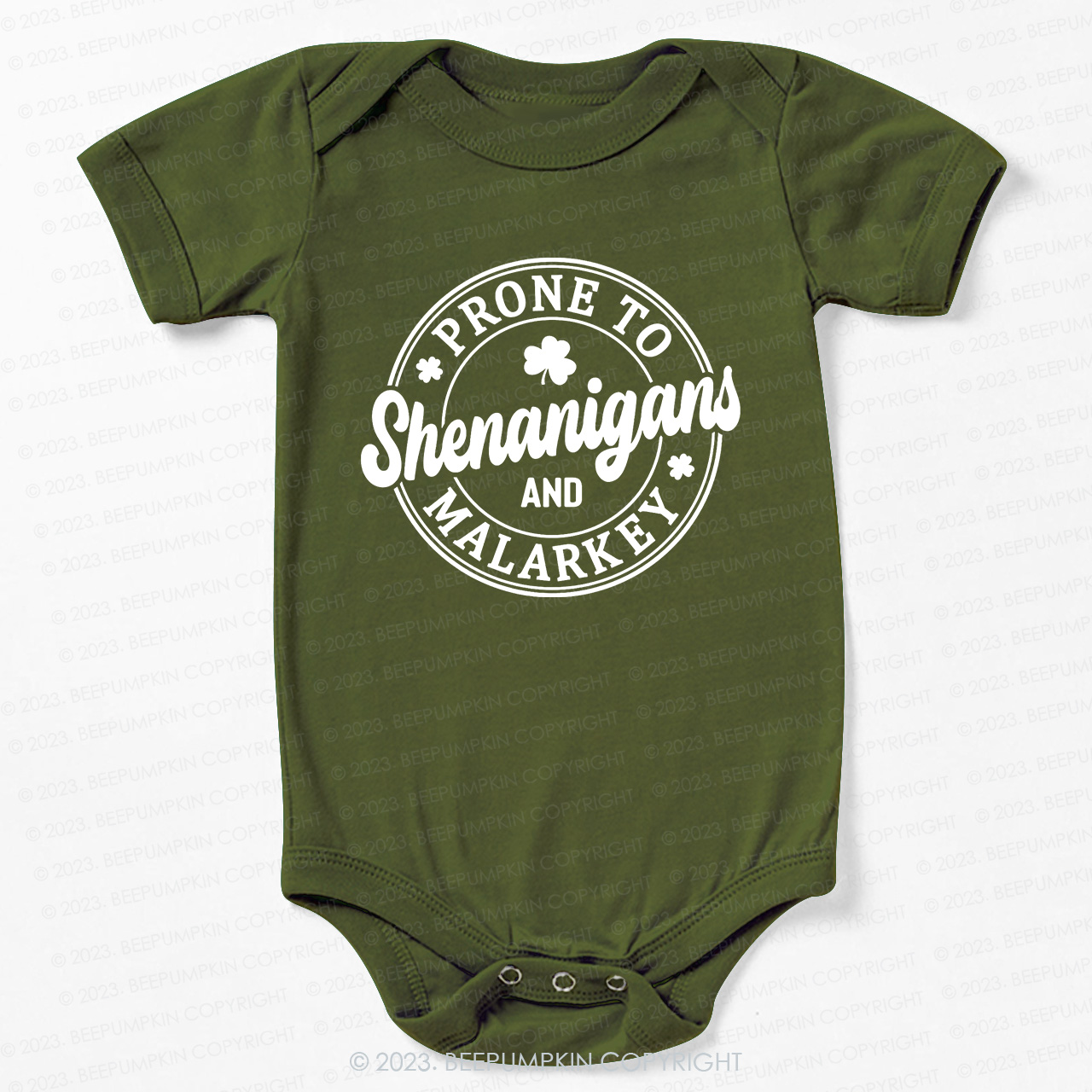 Prone To Shenanigans And Malarkey St.Patricks Day Bodysuit For Baby