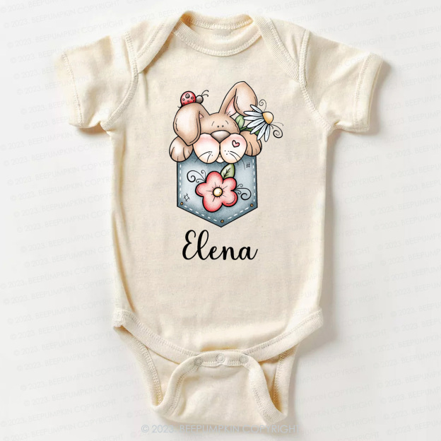 Pocket Bunny Hoppy Easter Bodysuit For Baby