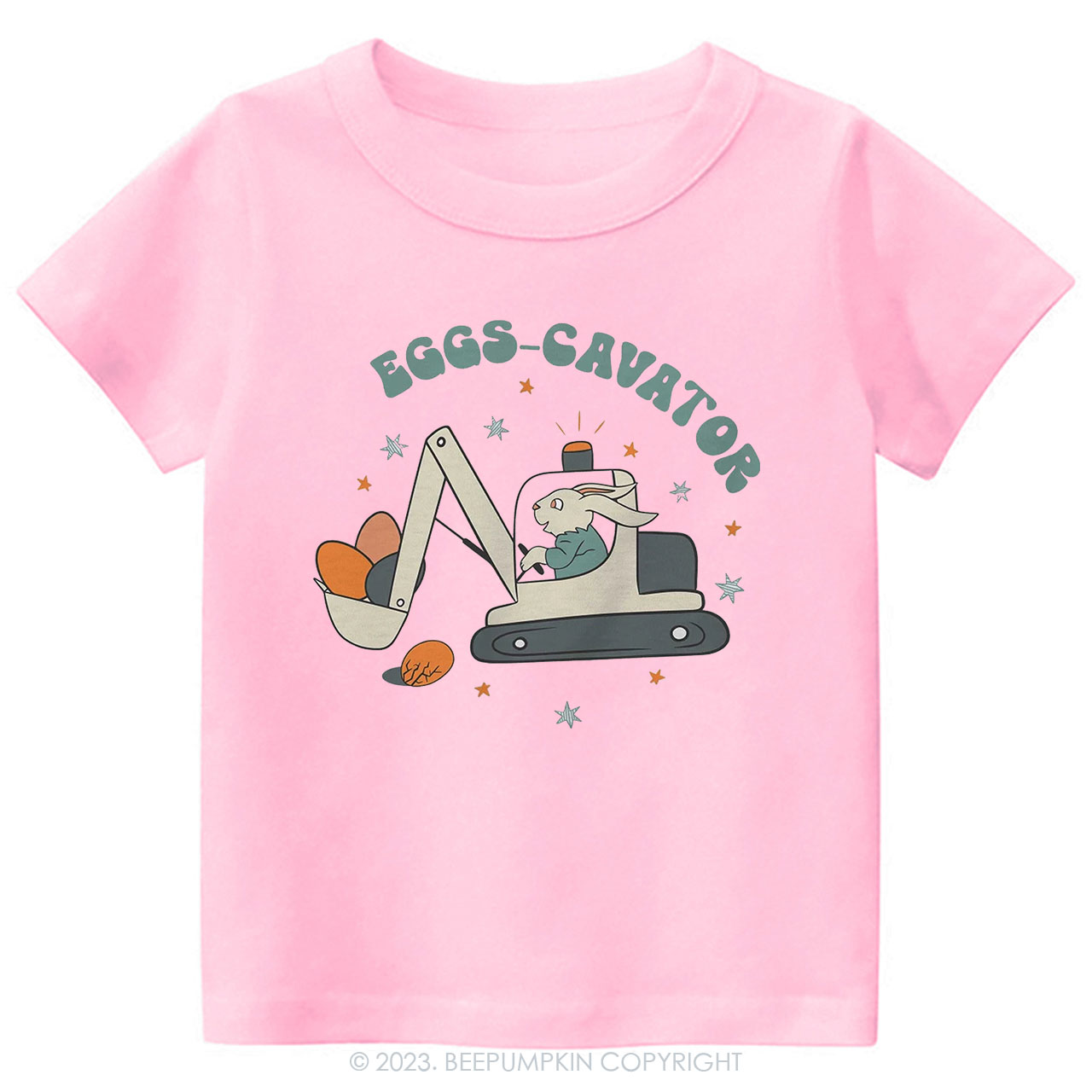 Eggs Cavator Construction Easter Toddler Tees