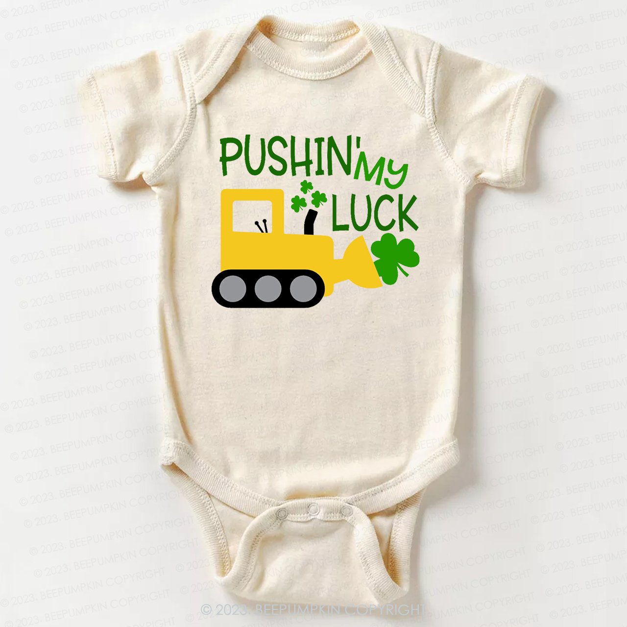 Pushin' My Luck St.Patricks Day Bodysuit For Baby