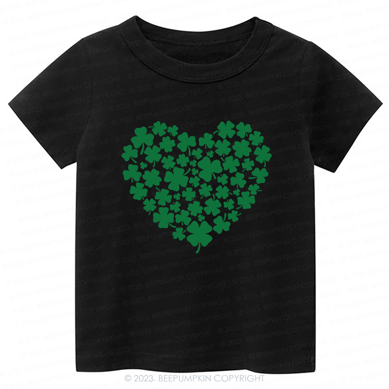 Shamrock Heart St.Patricks Day-Toddler&Kids Tees
