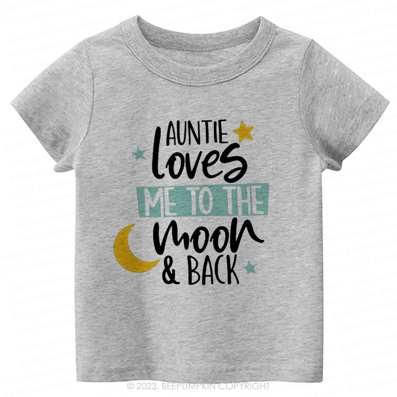 My Auntie Loves Me To The Moon -Toddler Tees