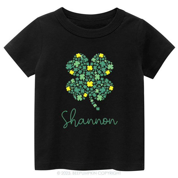 Personalized Cute Shamrock St.Patricks Day -Toddler Tees