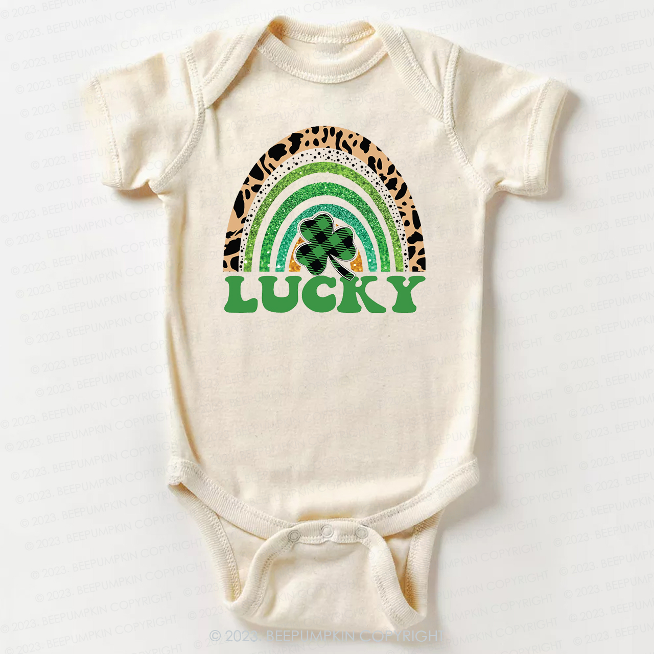 Lucky Rainbow St.Patricks Day Bodysuit For Baby