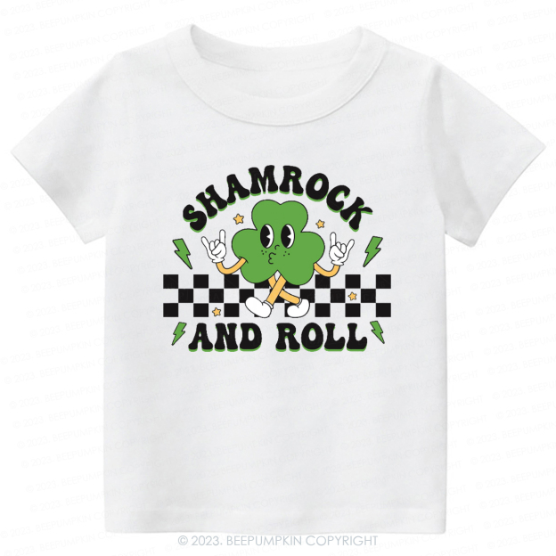 Shamrock And Roll St.Patricks Day -Toddler Tees