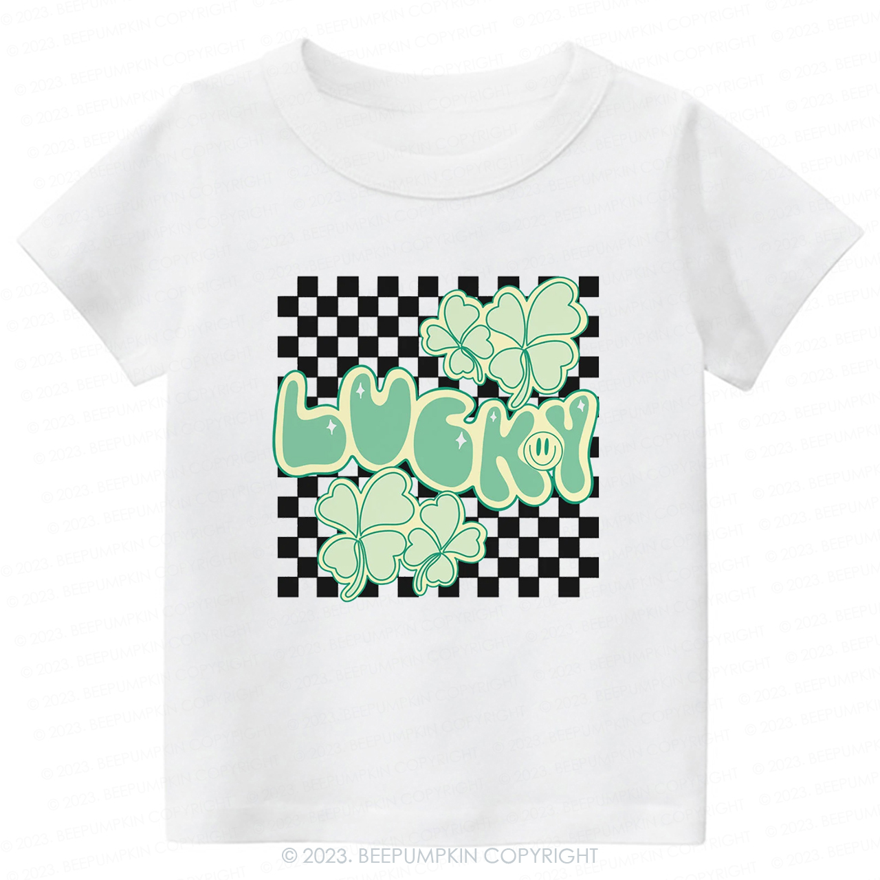 Retro Lucky Clover Leaf St.Patricks Day -Toddler Tees