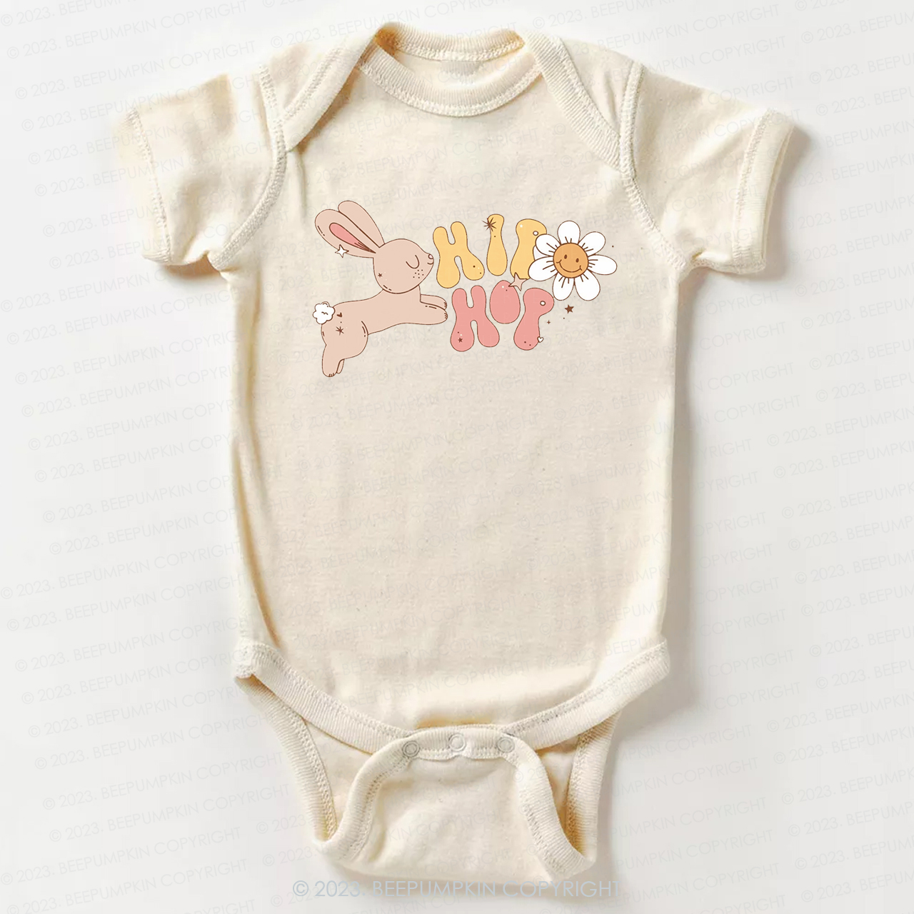 Groovy Easter Hip Hop Bunny Bodysuit For Baby
