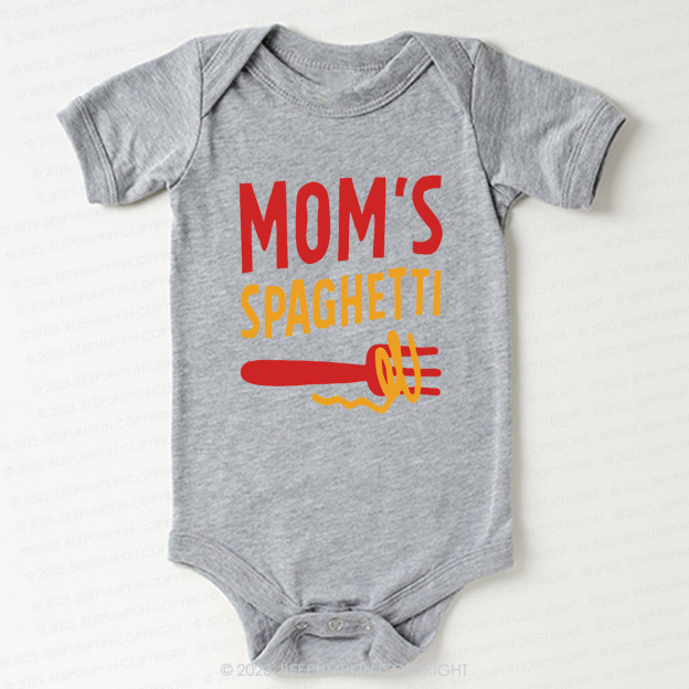 Mom's Spaghetti Bodysuit For Baby