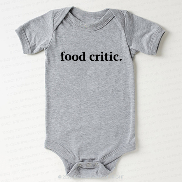 Food Critic Bodysuit For Baby