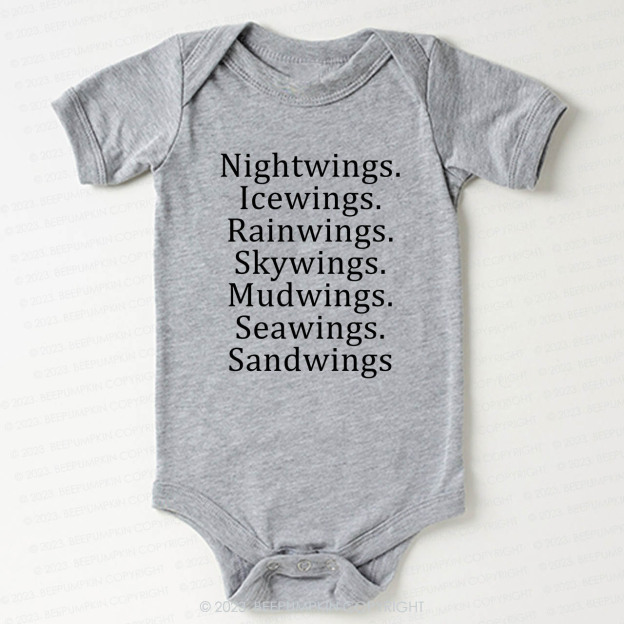 Wings Fan Dragon Books Lover Bodysuit For Baby