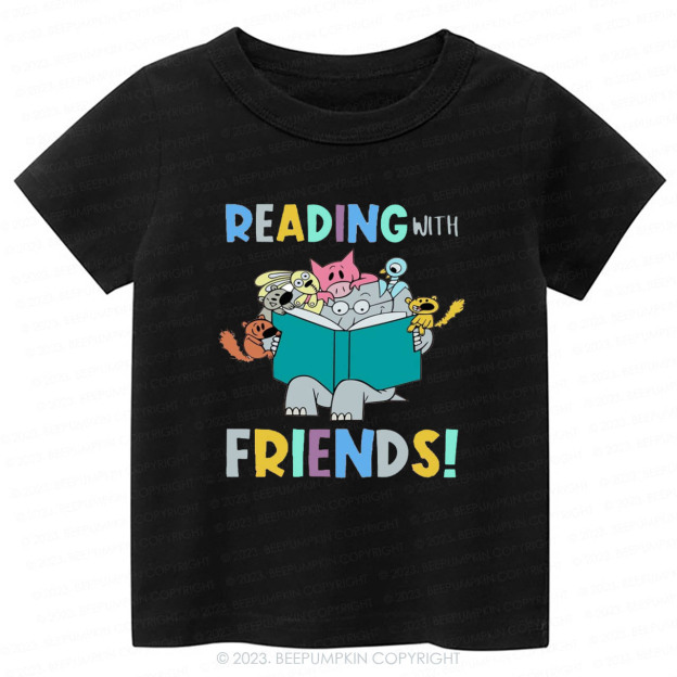 Reading With Friends Kids Shirt