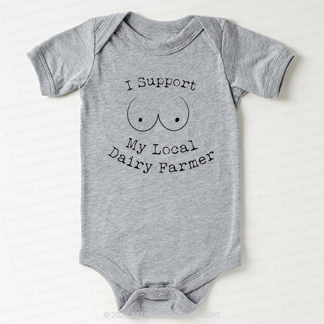 I Support My Local Dairy Farmer Bodysuit For Baby
