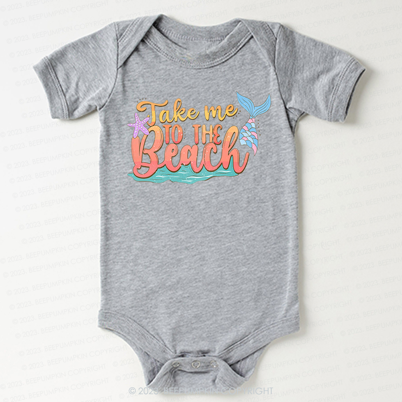 Take Me To The Beach Mermaid Bodysuit For Baby