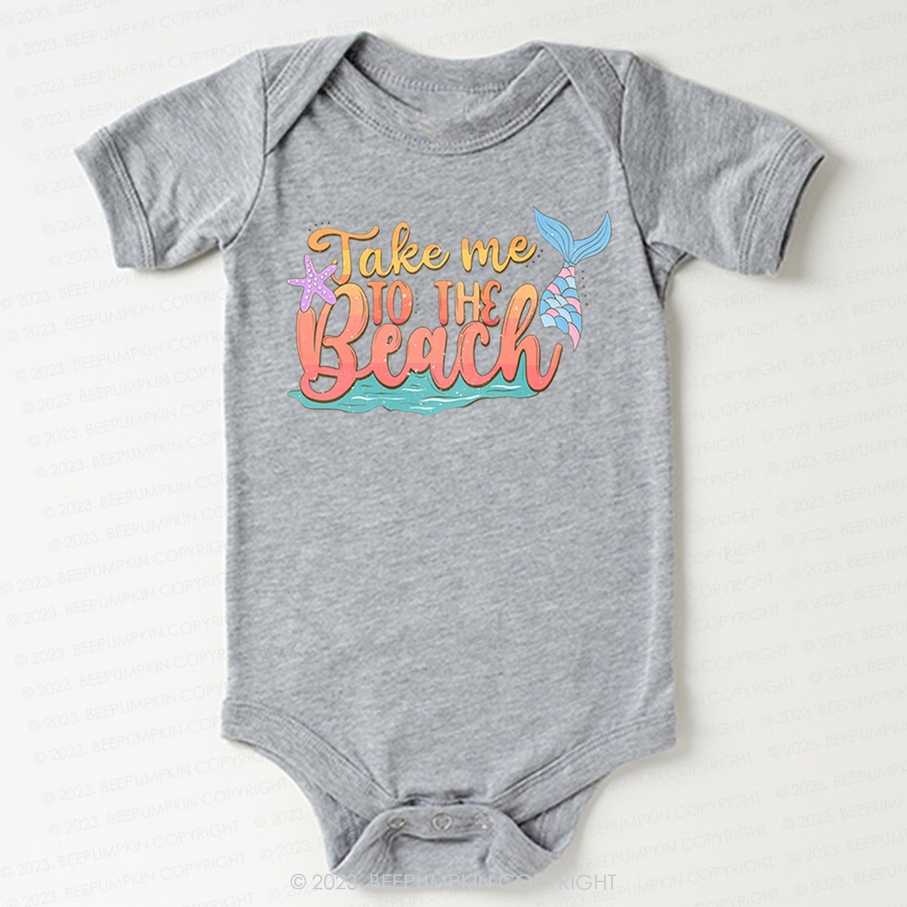Take Me To The Beach Mermaid Bodysuit For Baby